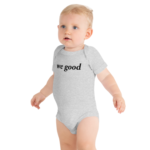 we good babysuit (heather grey)