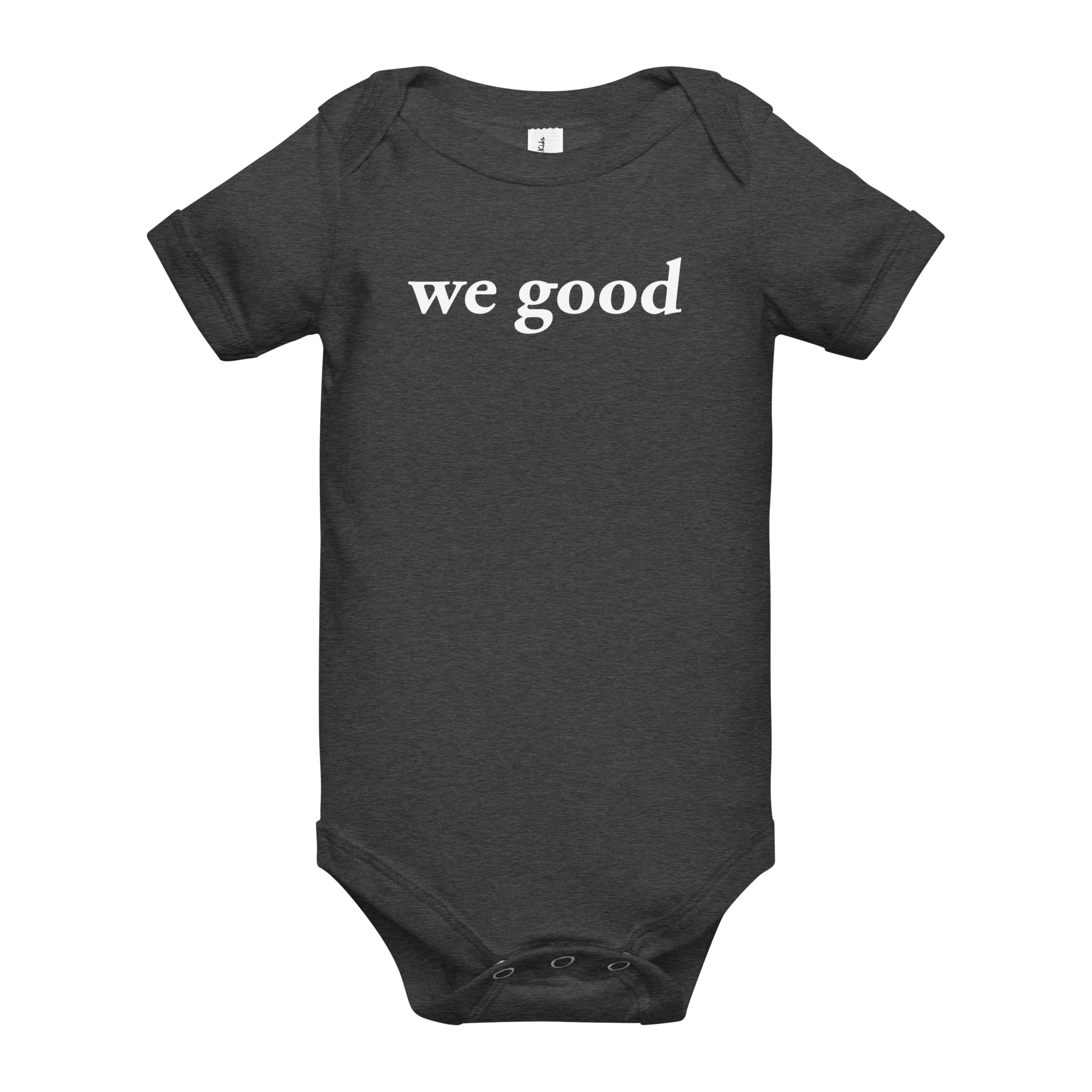 we good babysuit (heather grey)