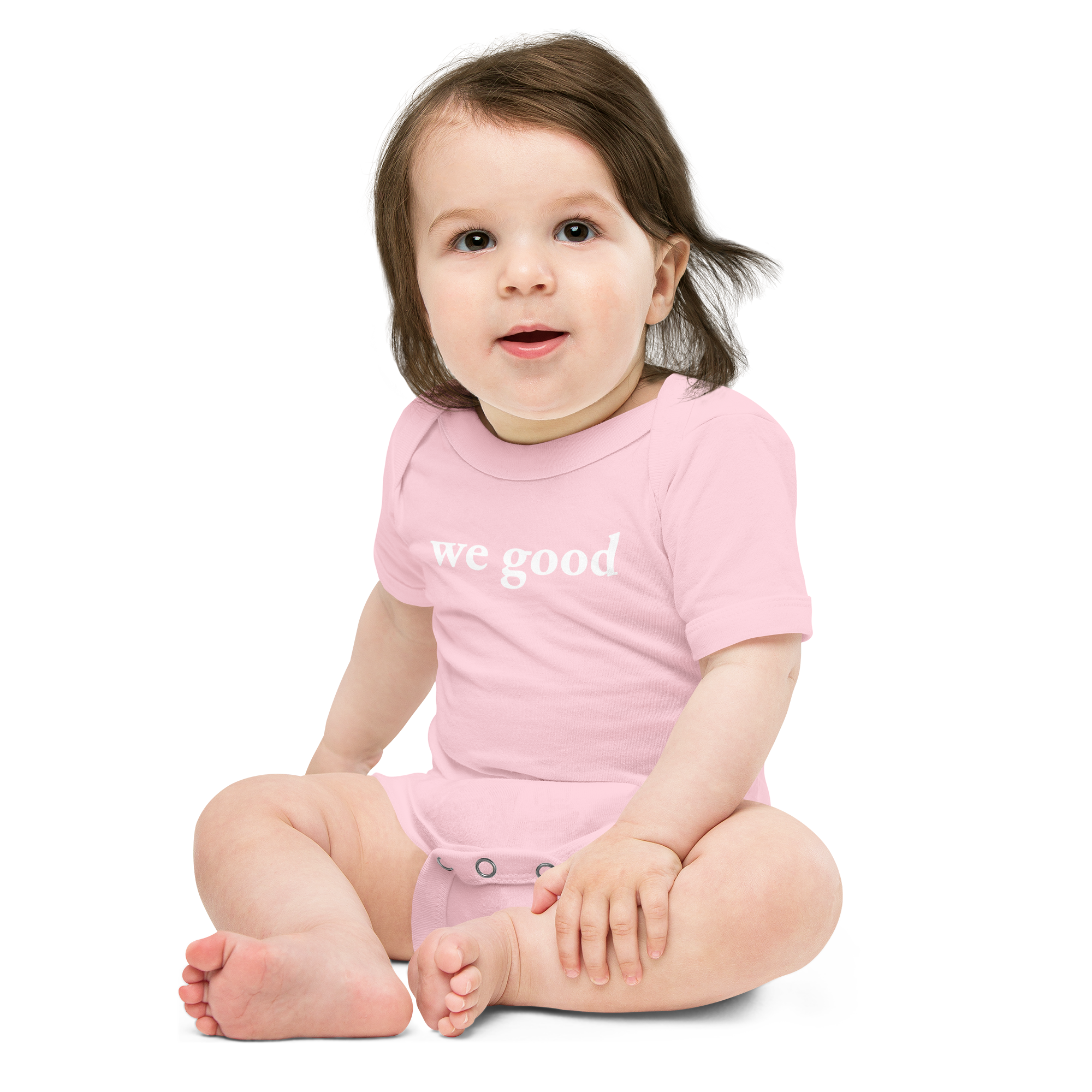 we good babysuit (pink)