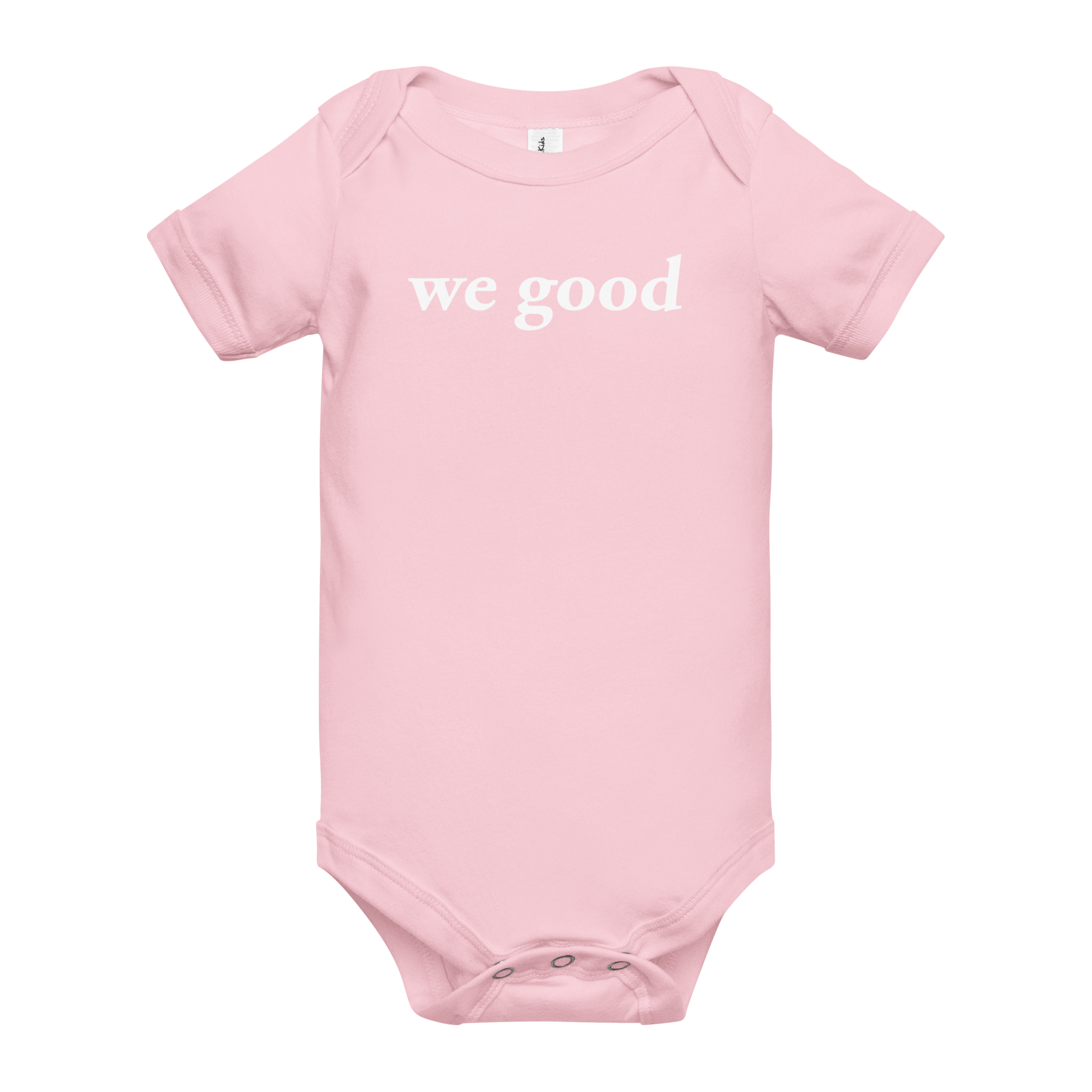 we good babysuit (pink)