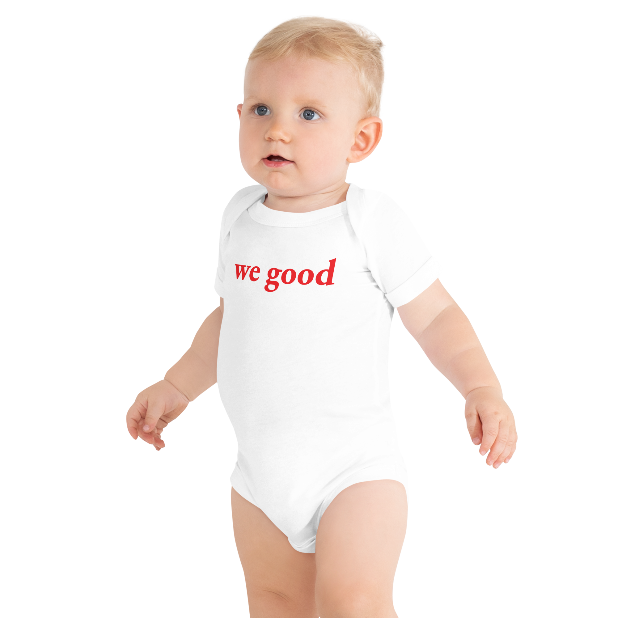we good babysuit (white)