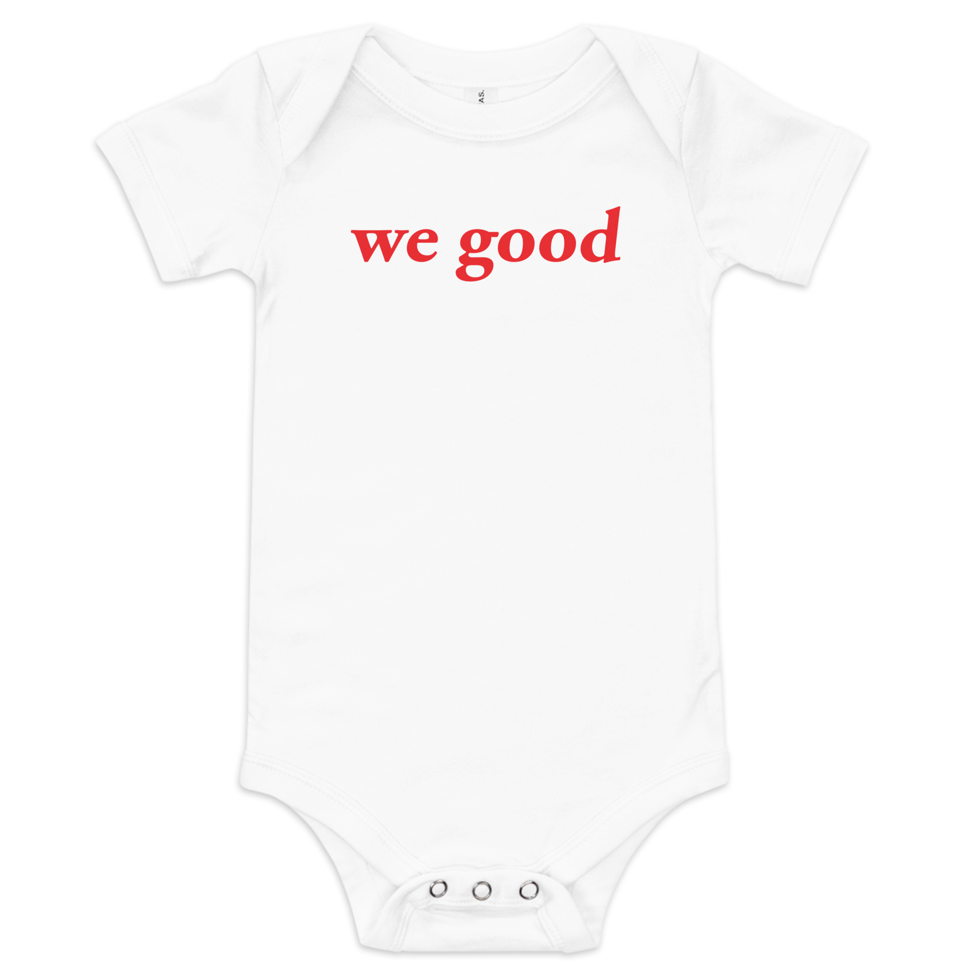 we good babysuit (white)