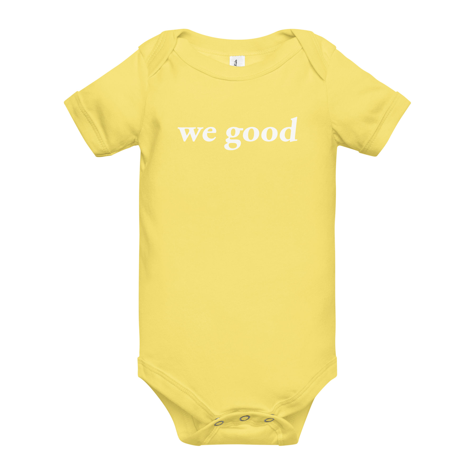 we good babysuit (yellow)