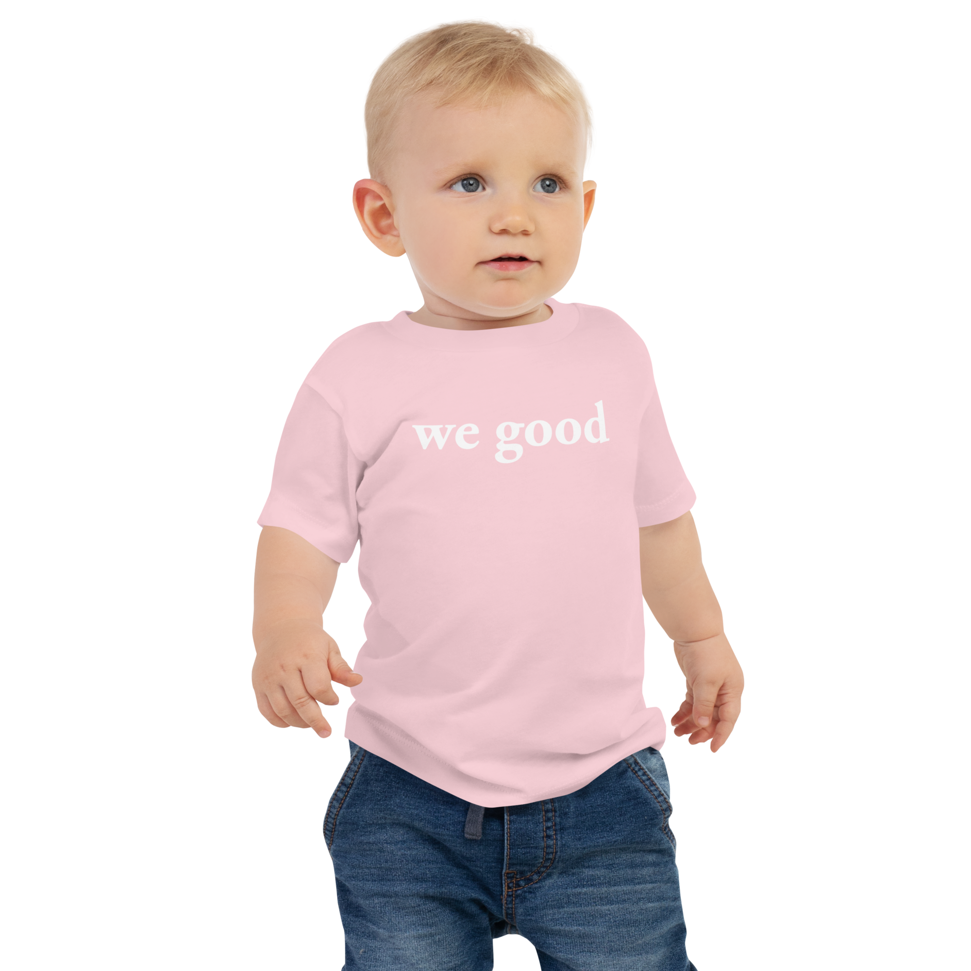 baby we good short sleeve tee (pink)