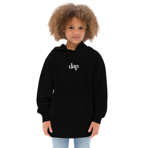 kids dap hoodie (black + embroidery)