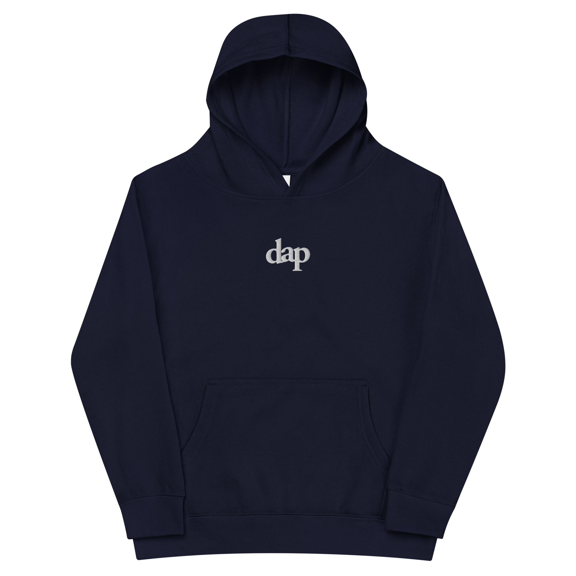kids dap hoodie (navy + embroidery)