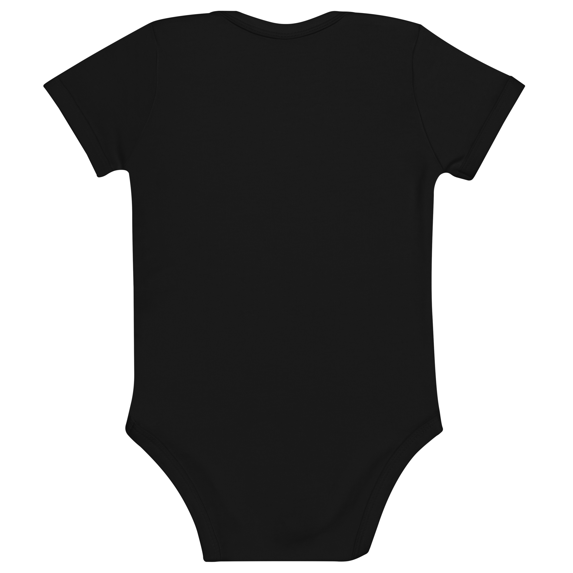 100% organic cotton baby dap babysuit (black)