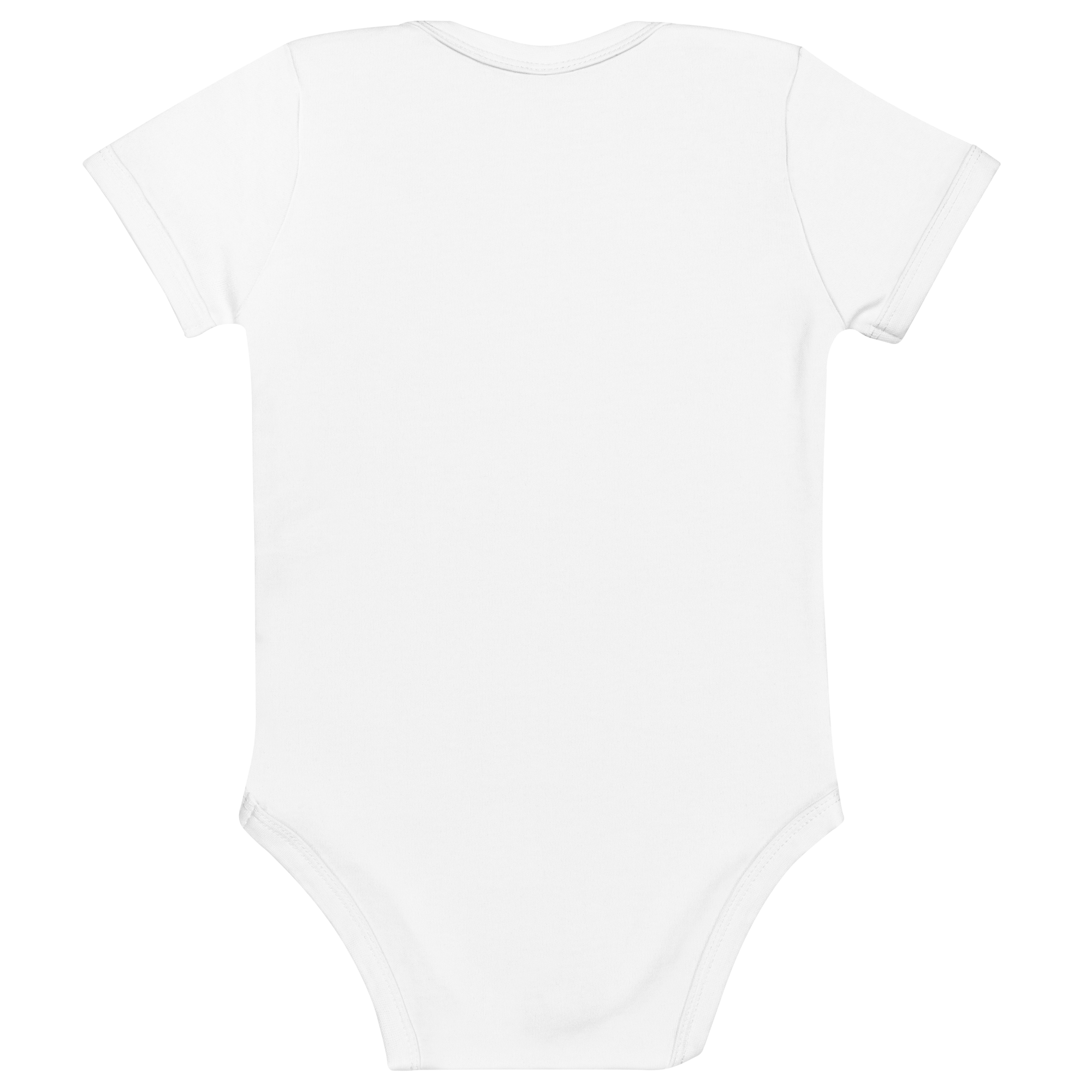 100% organic cotton baby dap babysuit (white)