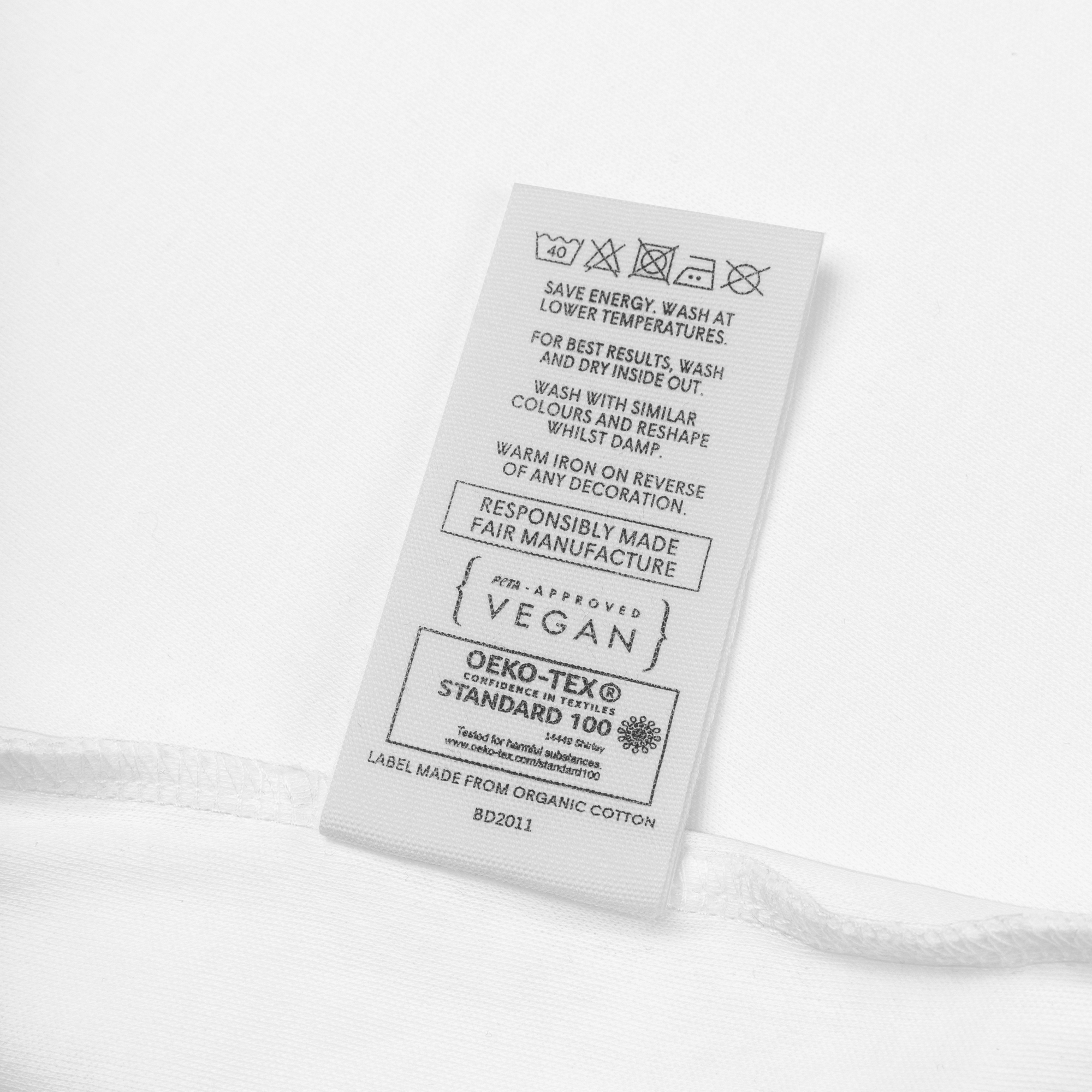 100% organic cotton baby dap babysuit (white)