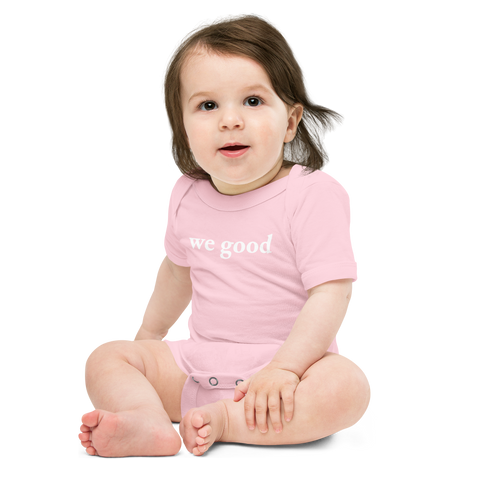 we good babysuit (pink)
