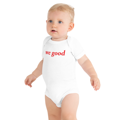 we good babysuit (white)