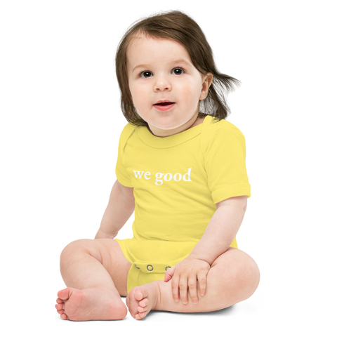 we good babysuit (yellow)