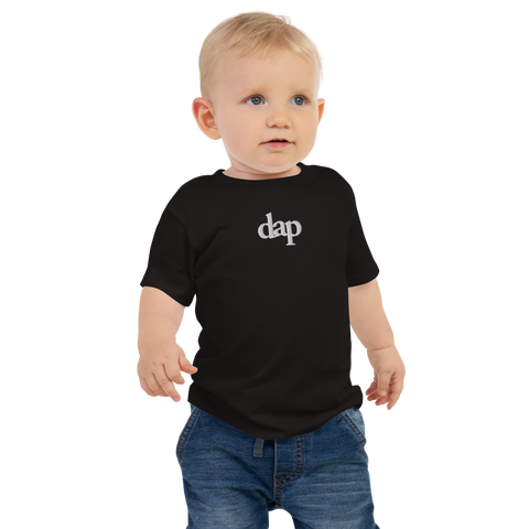 baby dap logo short sleeve tee (black + embroidery)