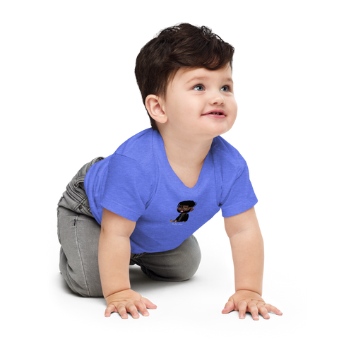 baby dap short sleeve tee (heather blue)