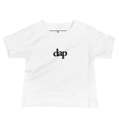 baby dap logo short sleeve tee (white + embroidery)