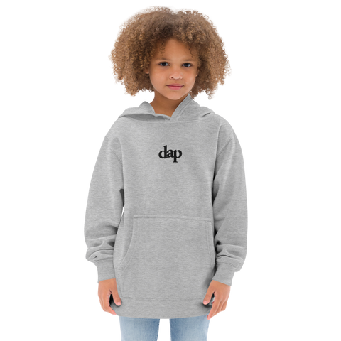 kids dap hoodie (grey + embroidery)