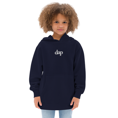 kids dap hoodie (navy + embroidery)